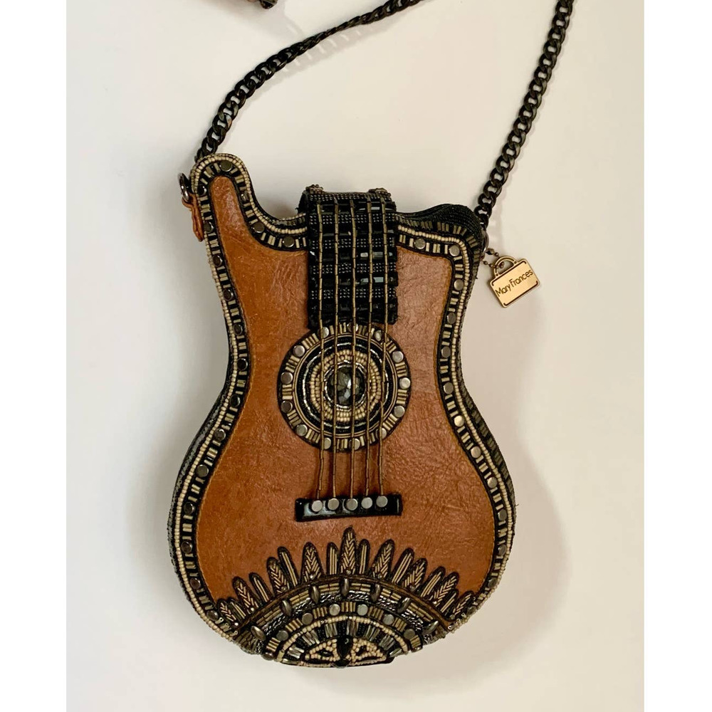 Mary Frances Open Mic Guitar Shoulder Bay Handbag